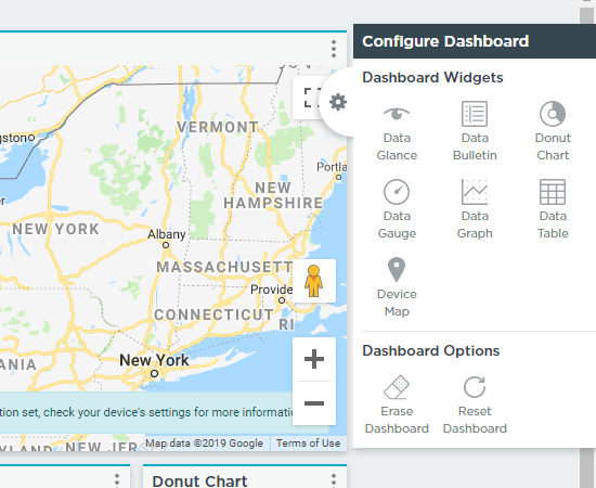 Dashboard Configuration Menu