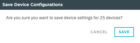 Mass Device Settings Confirmation Dialog