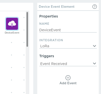 Device event properties